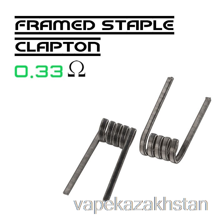 Vape Disposable Wotofo Comp Wire - Prebuilt Coils 0.33ohm Framed Staple Clapton - Pack of 10